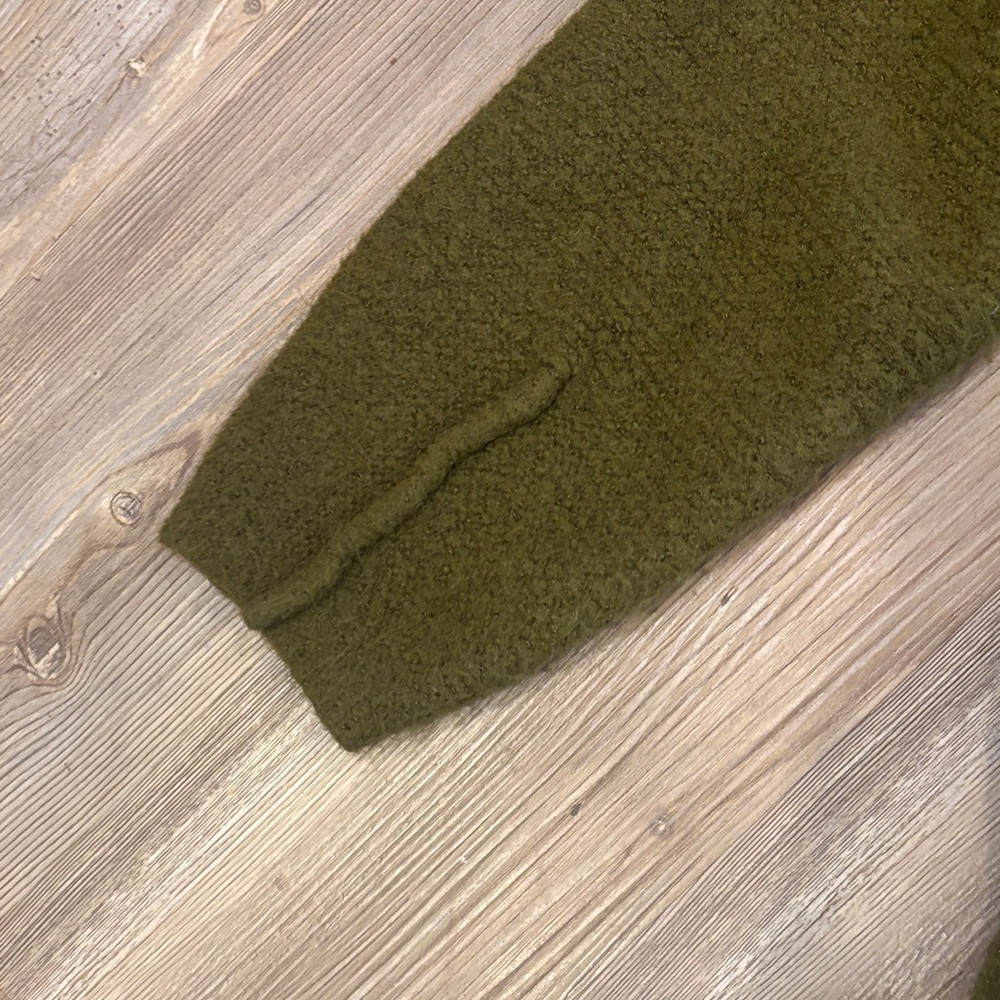 Olive Green Turtleneck Sweater - Picture 5 of 7